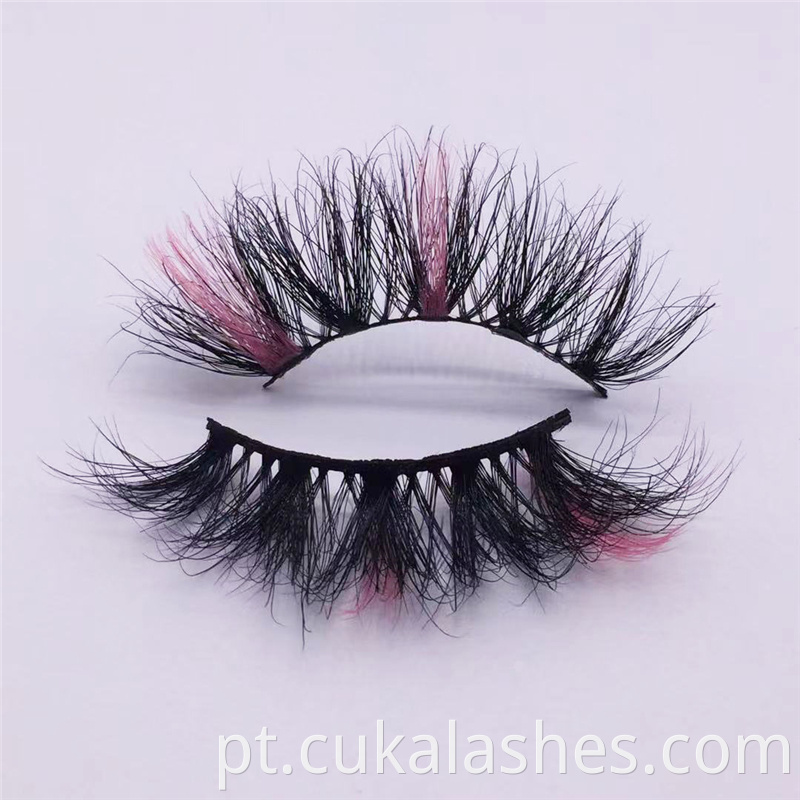 Mink Lashes With Pink